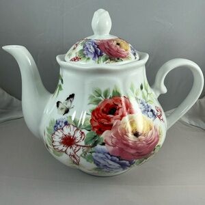 Porcelain Floral Teapot